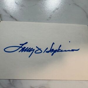 Larry Hopkins — Autograph Signed Card — U.S. House of Representatives — Kentucky